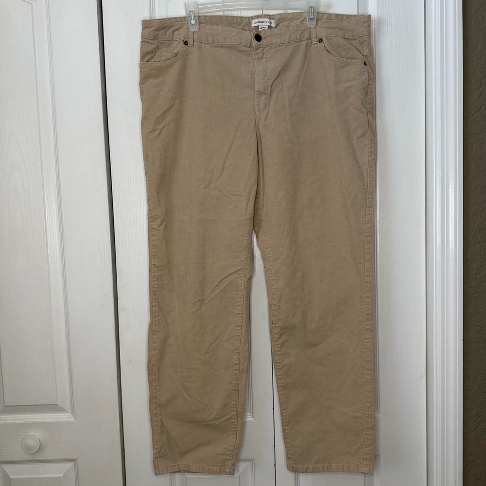 Coldwater Creek women’s Tan corduroy 5 pocket Pants plus size 20W